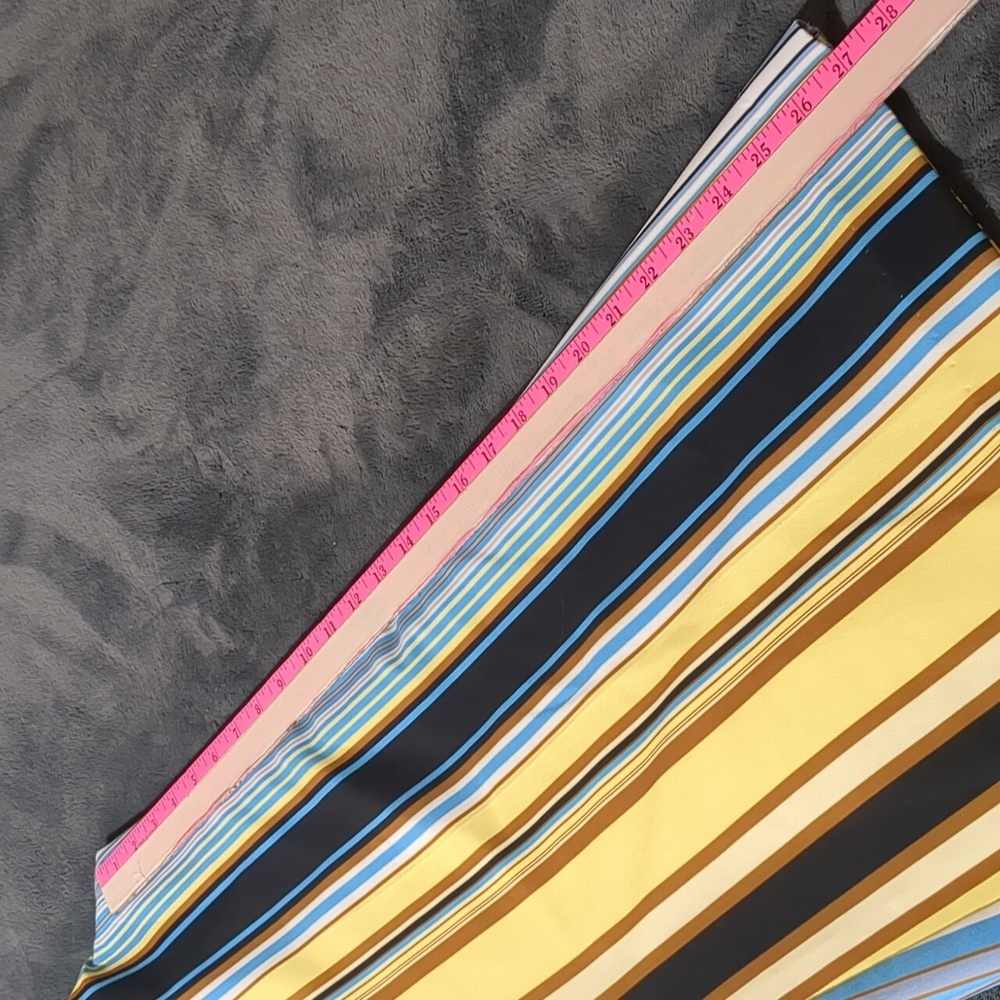 Lena Gabrielle Multi Color Striped Belted Wide Leg Pants size 4 - Picture 7 of 8